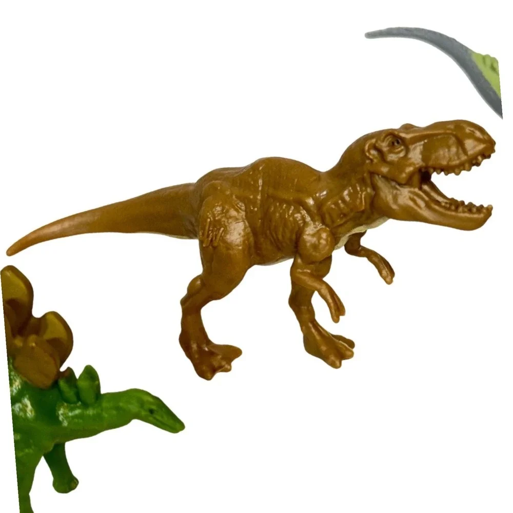 Jurassic World Dinosaur Mini Figures 4pc Set‎ T-Rex Stegosaurus Indominus Rex